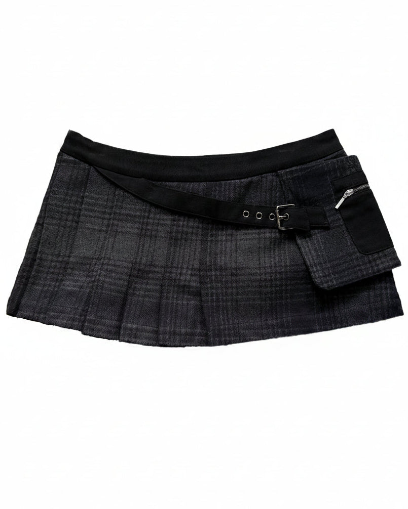 Horizon Half Pleat Mini Skirt