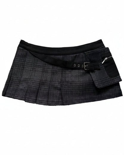 Horizon Half Pleat Mini Skirt