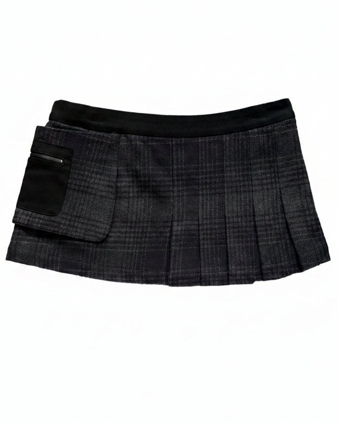 Horizon Half Pleat Mini Skirt