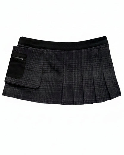 Horizon Half Pleat Mini Skirt